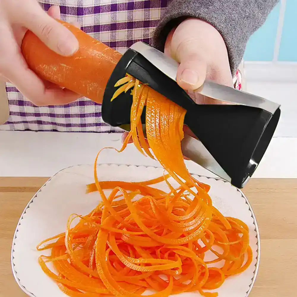 Multifunctional vegetable spiral slicer kitchen gadget