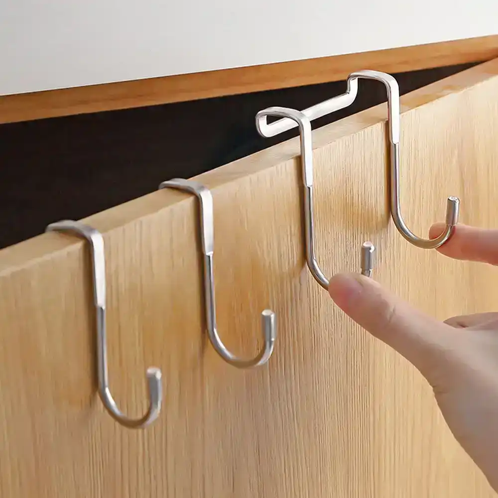10pcs kitchen cabinet stainless steel hook door back hook