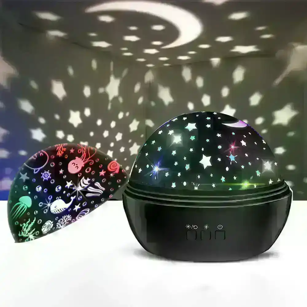 360 Degree Rotation Colorful Starry Night Light Projector
