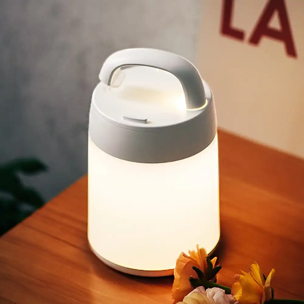 Portable LED Night Light USB Rechargeable Bedroom Bedside Lamp