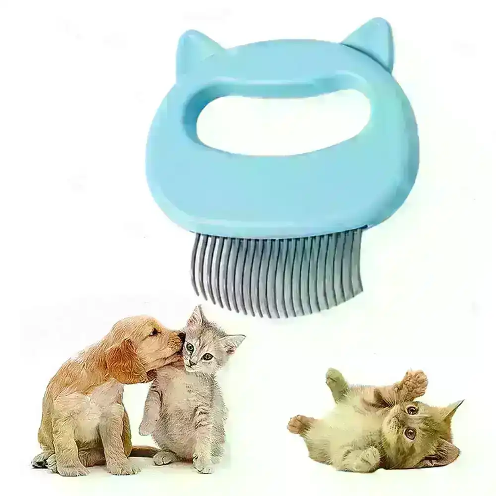 Cat Comb Pet Short & Long Hair Removal Massaging Comb Brush Grooming