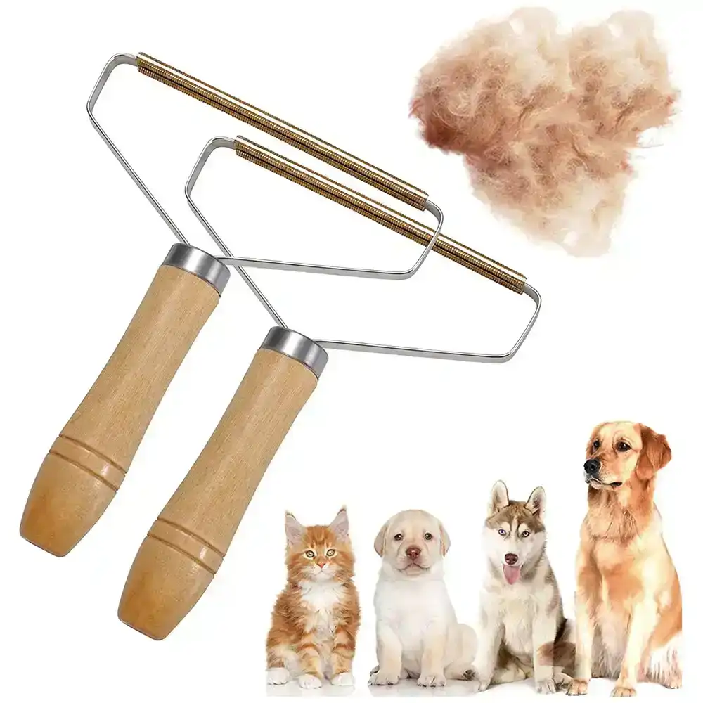 2pcs Lint Remover For Pet Hair Cat Dogs Clothes Shaver Fabric Brush Wool Roller