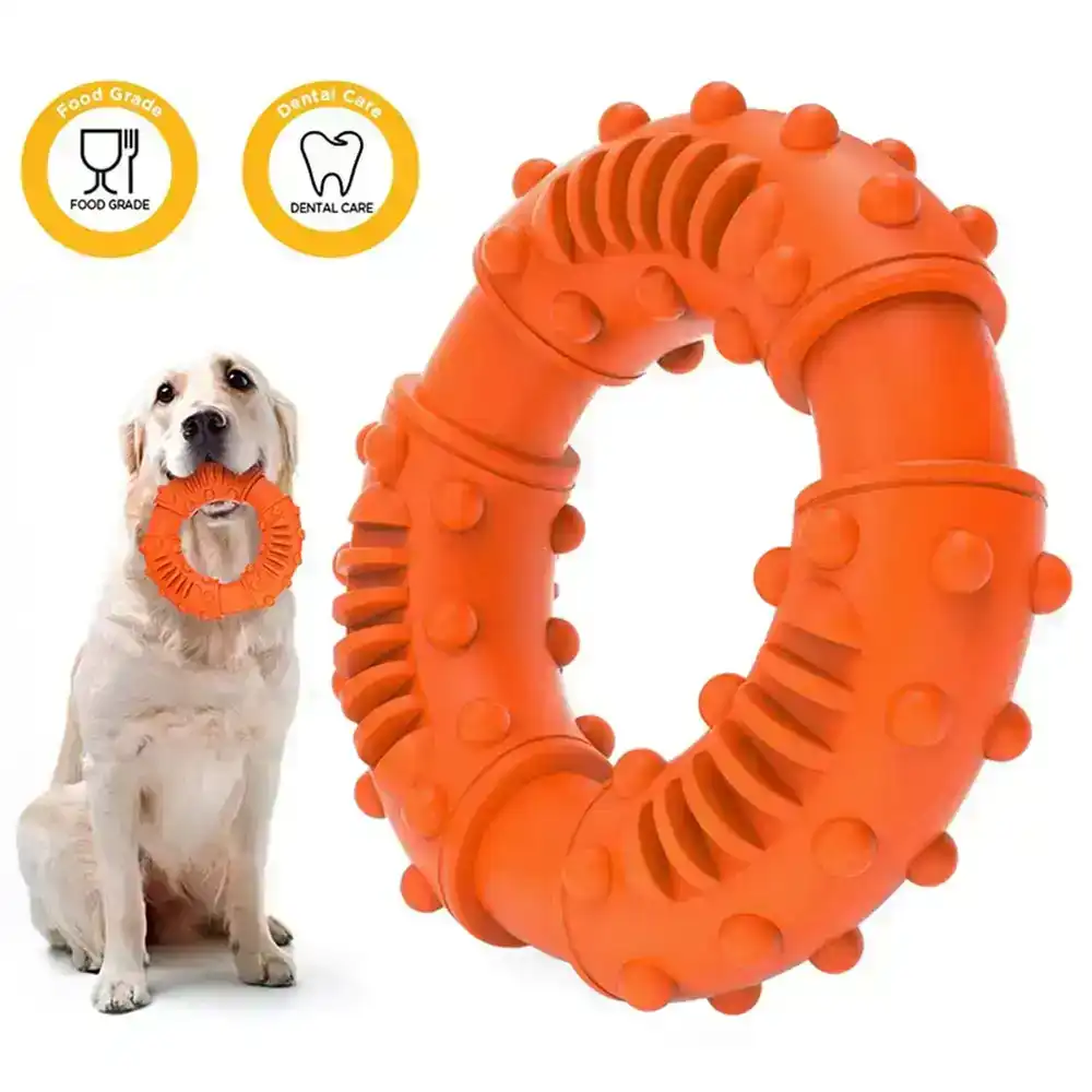 Strong Rubber Chew Toy Dogs Teeth Cleaning Nontoxic Indestructible Puppy Toys