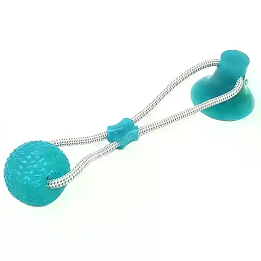 Smart Dog Suction Cup Tug of War Dog Toy with Chew Rubber Ball
