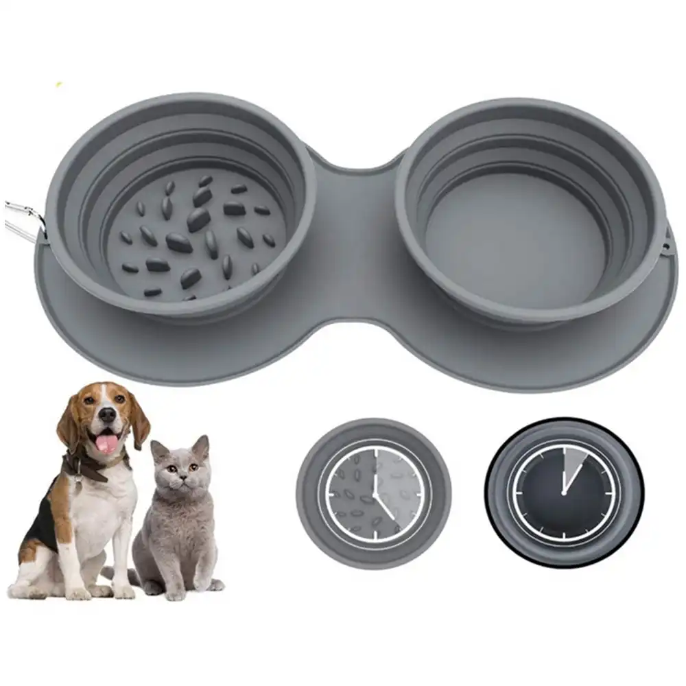 Collapsible Dog Bowls Water Portable Travel Pet Food Feeding Cat Bowl