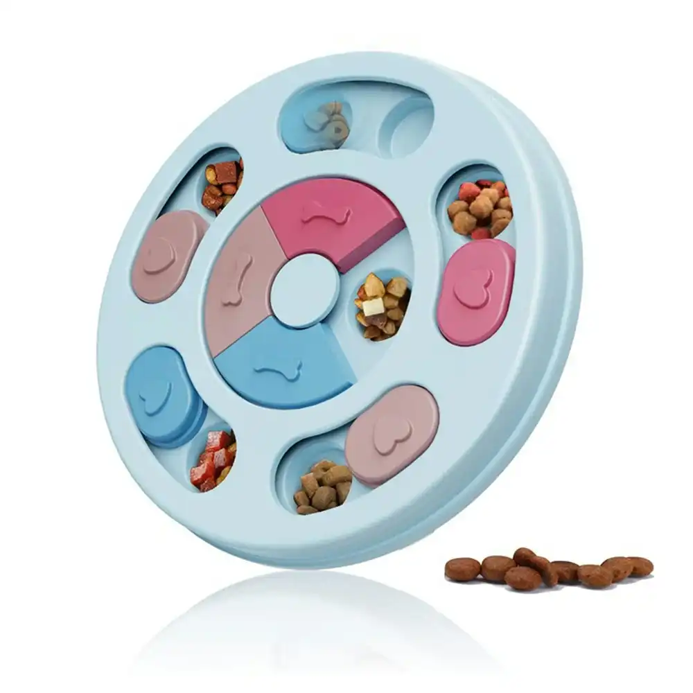 Dogs Food Puzzle Feeder Toys for IQ Training-Blue