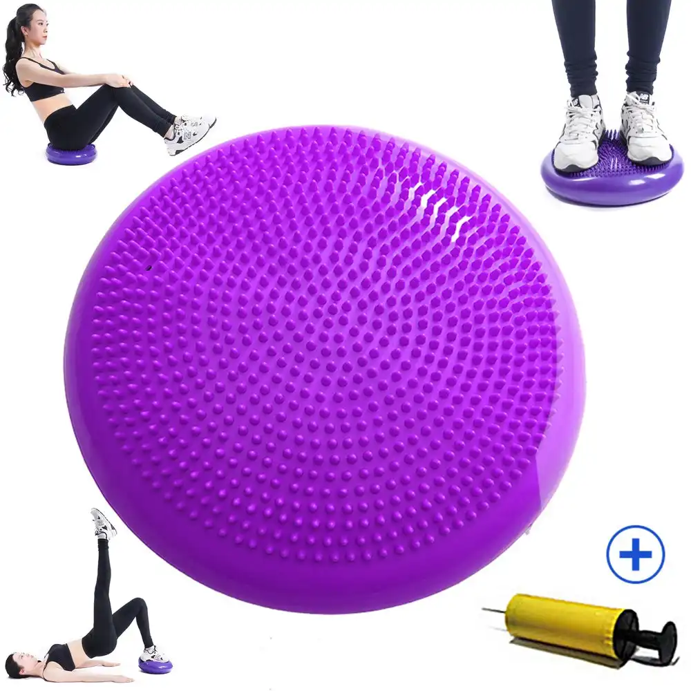 Yoga Balls Massage Pad Balance Disc Cushion Mat Fitness Exercise Training Ball