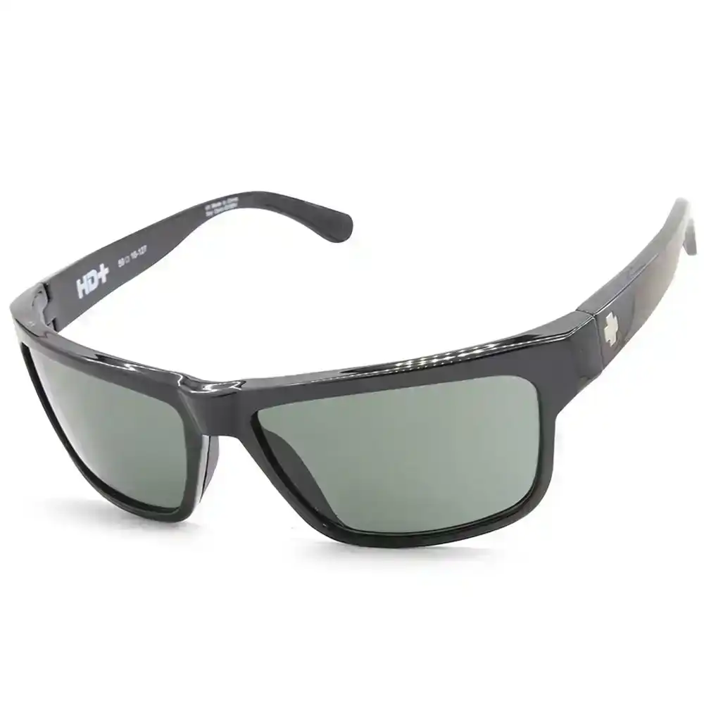 Spy Frazier Shiny Black/HD Plus Grey-Green Men's Sports Sunglasses