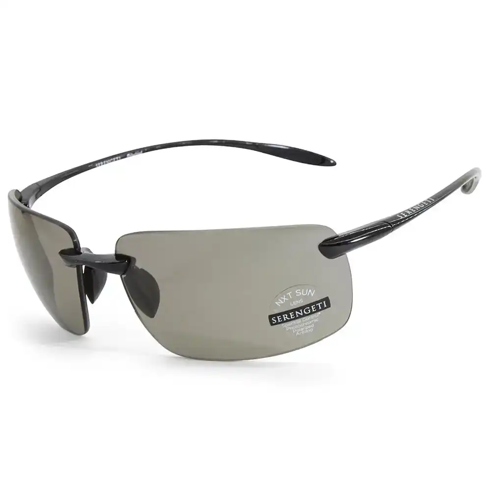 Serengeti Silio Shiny Black/Grey Polarised Photochromatic Unisex Sunglasses 8923