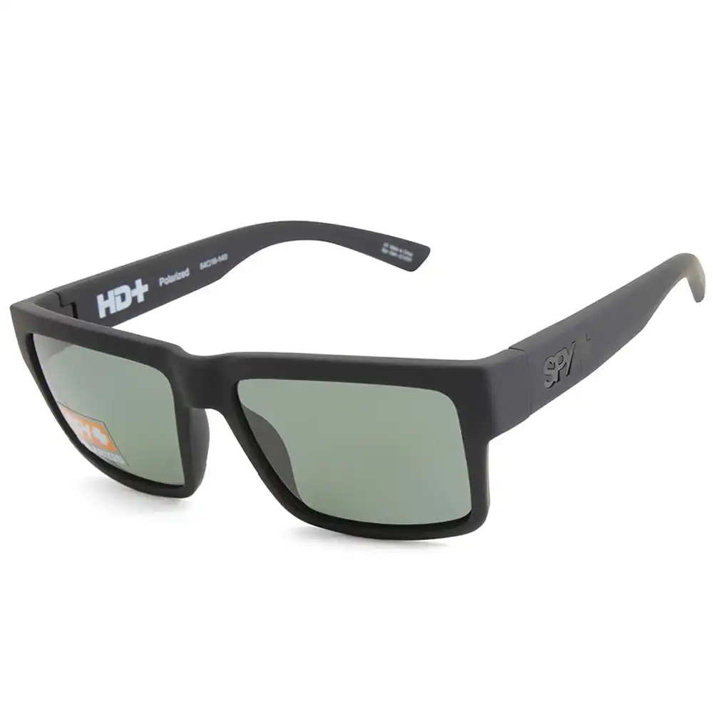 Spy Montana Soft Matte Black/HD Plus Grey Green Polarised Sunglasses