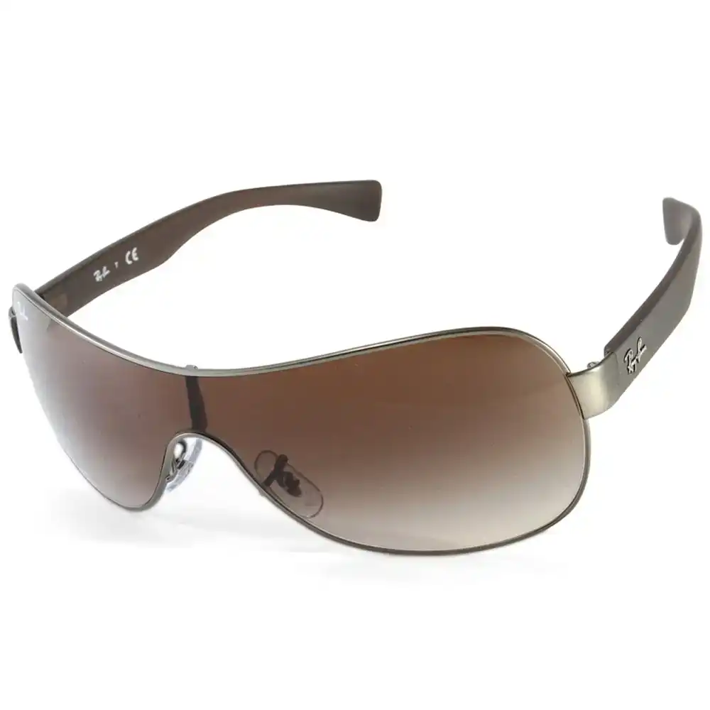 Ray-Ban RB3471 029/13 Youngster Gunmetal/Brown Gradient Shield Sunglasses