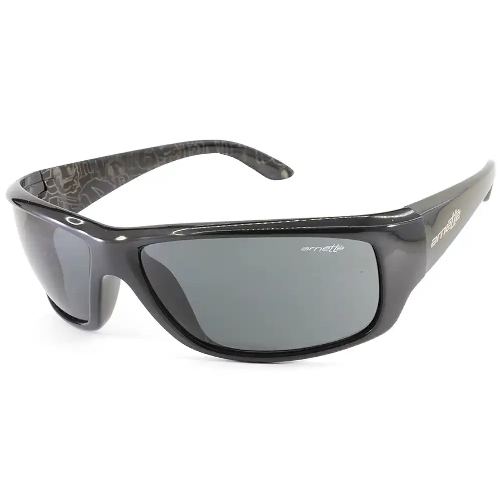Arnette AN4166 211387 Cheat Sheet Gloss Black/Grey Men's Sunglasses