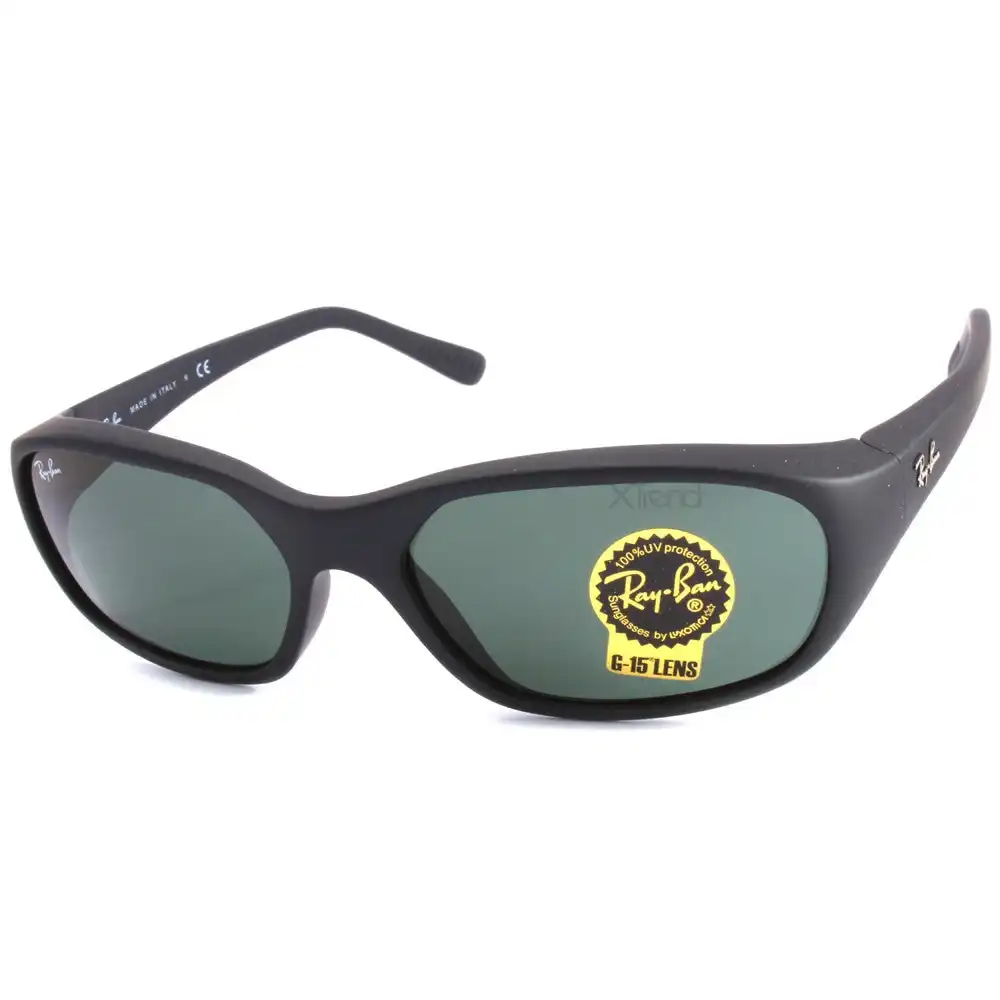 Ray-Ban RB2016 W2578 Daddy-O Matte Black/Green G15 Men's Sunglasses