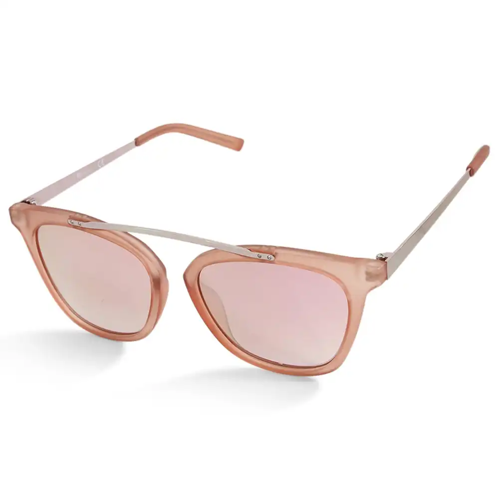 G By Guess GG1154 73U Transparent Pink Mirror Women's Designer Sunglasses