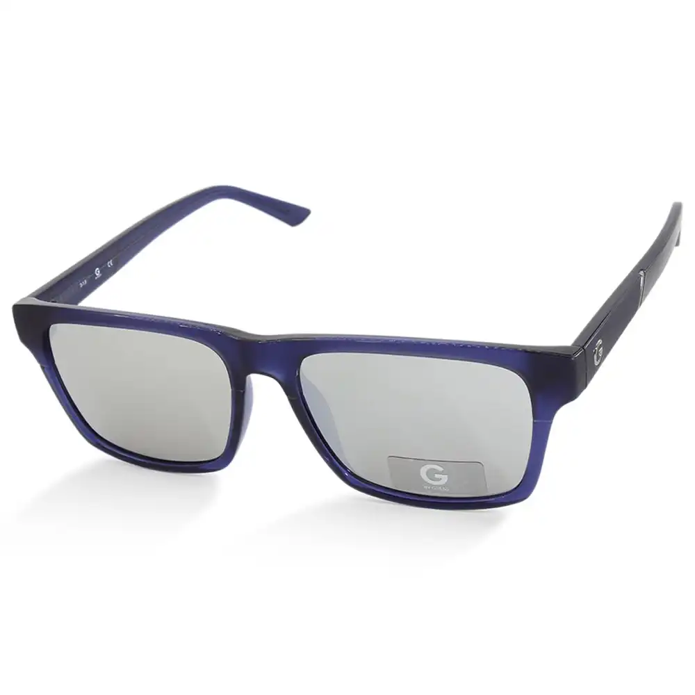 G By Guess GG2134 91C Black on Blue Silver Mirror Men's Sunglasses
