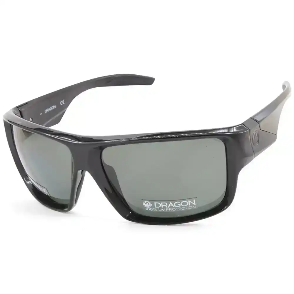 Dragon Deadlock LL 41899-001 Shiny Black/Smoke Polarised Men's Sport Sunglasses