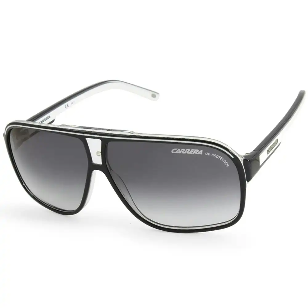 Carrera Grand Prix 2 T4M 9O Black White on Clear/Grey Gradient Men's Sunglasses