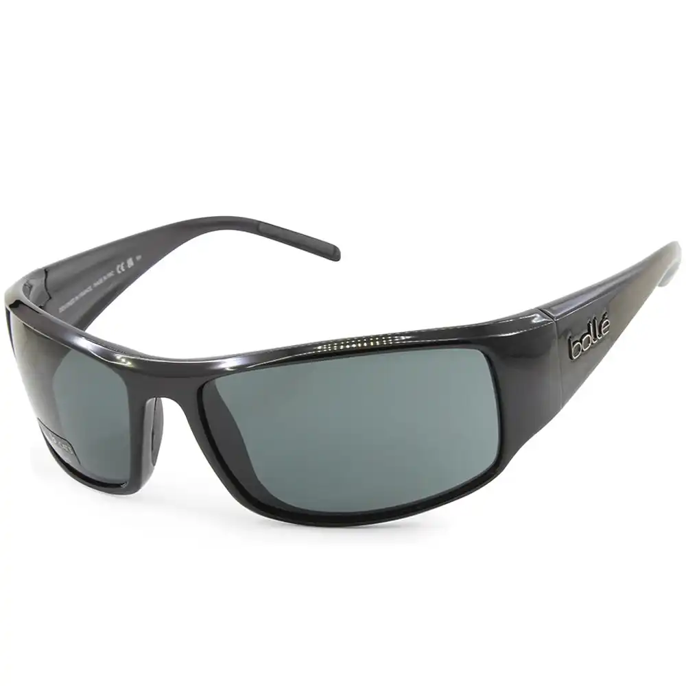 Bolle King Shiny Black/Grey TNS Men's Lifestyle Sunglasses 10998