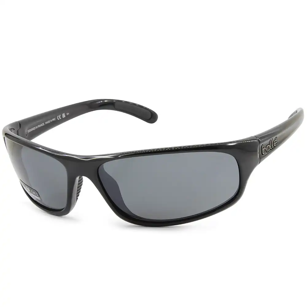 Bolle Anaconda Shiny Black/Grey TNS Men's Polarised Lifestyle Sunglasses 10338