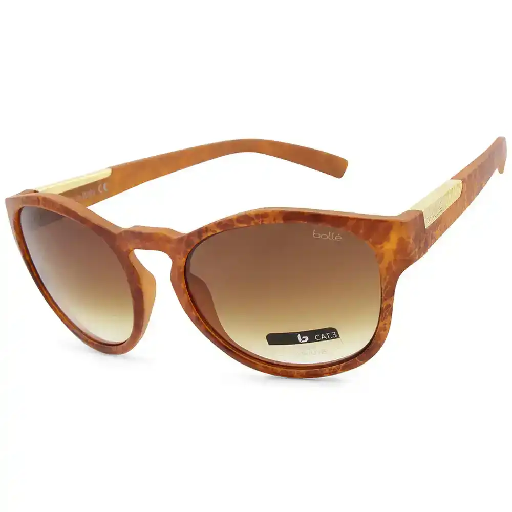 Bolle Rooke Matte Amber/Brown Gradient Women's Designer Sunglasses 12598