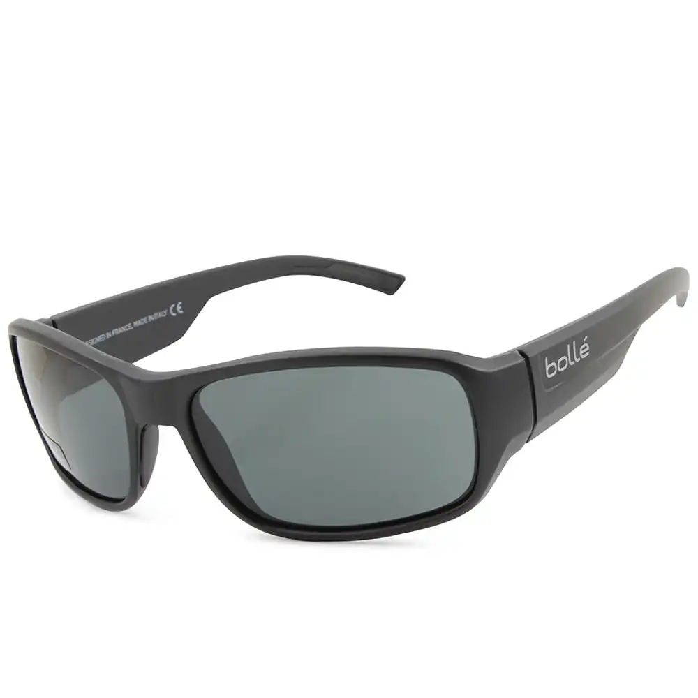 Bolle Heron Matte Black/Grey TNS Men's Lifestyle Sunglasses 12379