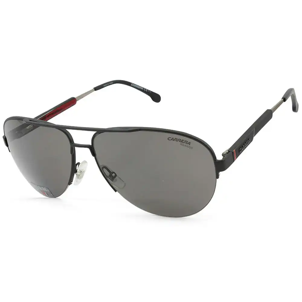 Carrera Matte Black/Grey Adjustable Arm Men's Polarised Sunglasses 8030/S 003 M9