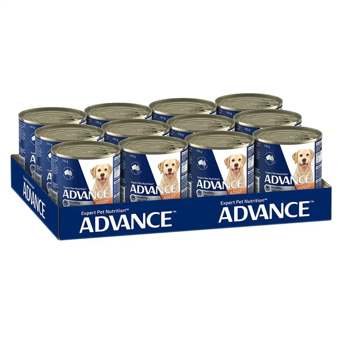 ADVANCE Healthy Weight Adult All Breed Chicken with Rice Cans Wet Dog Food (700G*12) 1 Pack
