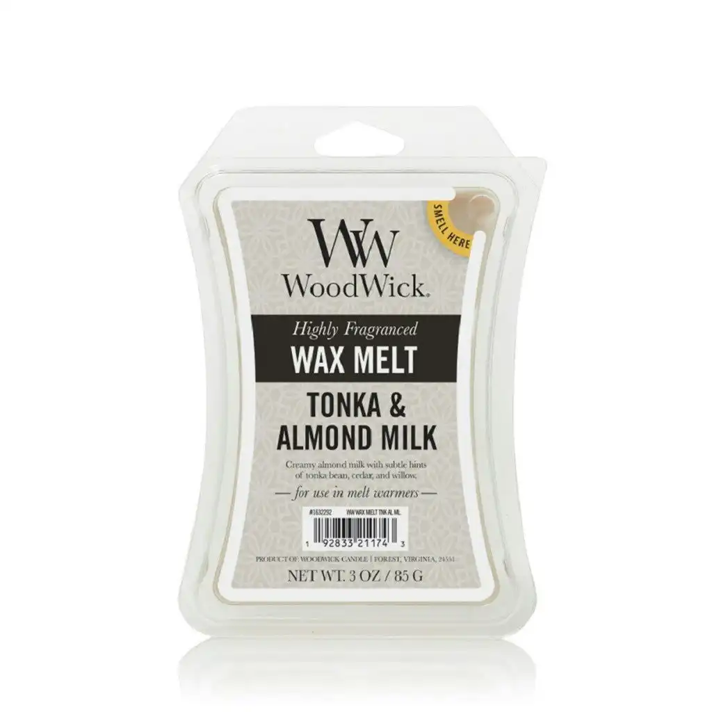WoodWick Wax Melt - Tonka & Almond Milk