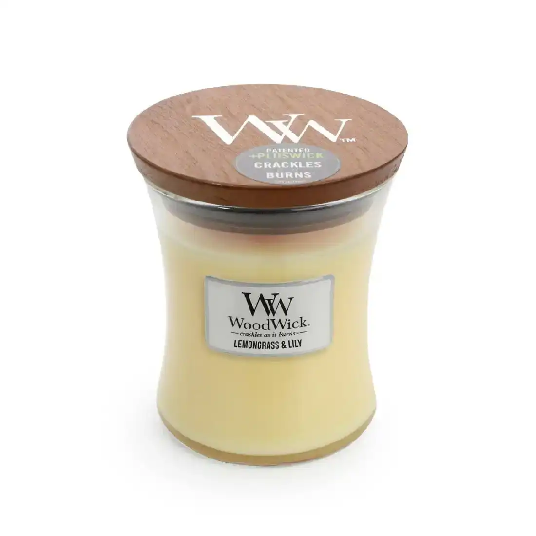 WoodWick Candle Medium 275g - Lemongrass & Lily