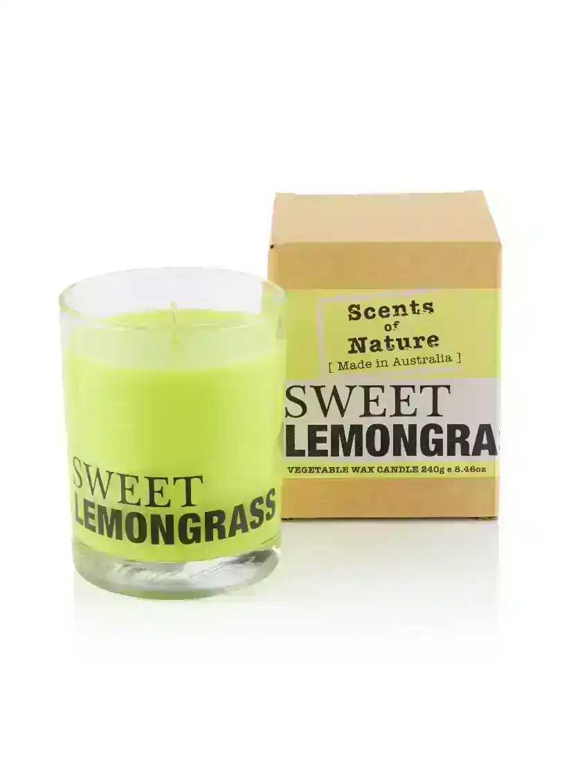 Tilley Scents Of Nature - Soy Candle 240g - Sweet Lemongrass