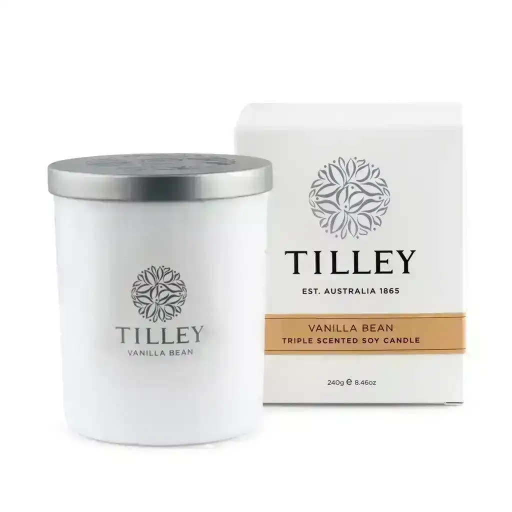 Tilley Classic White - Soy Candle 240g - Vanilla Bean