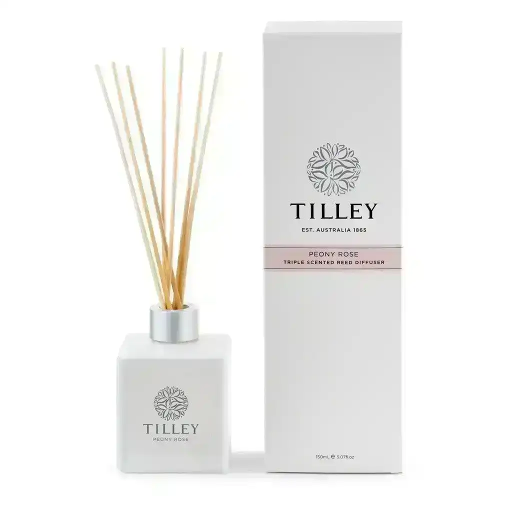 Tilley Classic White - Reed Diffuser 150 Ml - Peony Rose