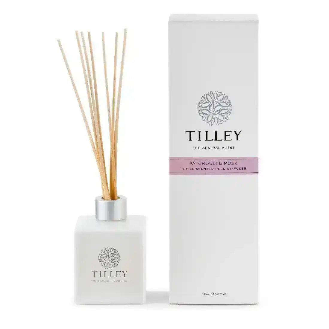 Tilley Classic White - Reed Diffuser 150ml - Patchouli & Musk