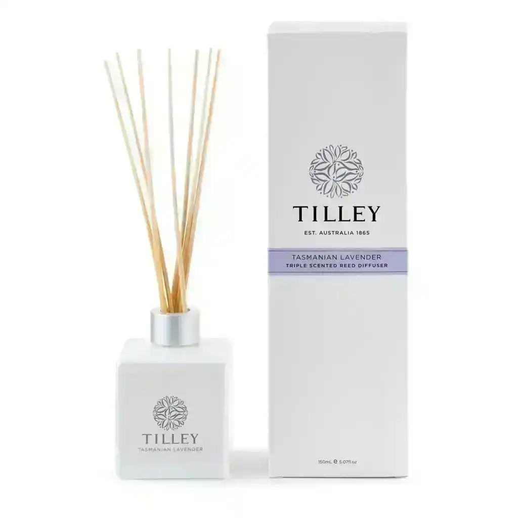 Tilley Classic White - Reed Diffuser 75ml - Tasmanian Lavender
