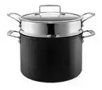 Pyrolux Ignite 24cm / 7.2l Stock Pot with Glass Lid & Stainless Steel Strainer