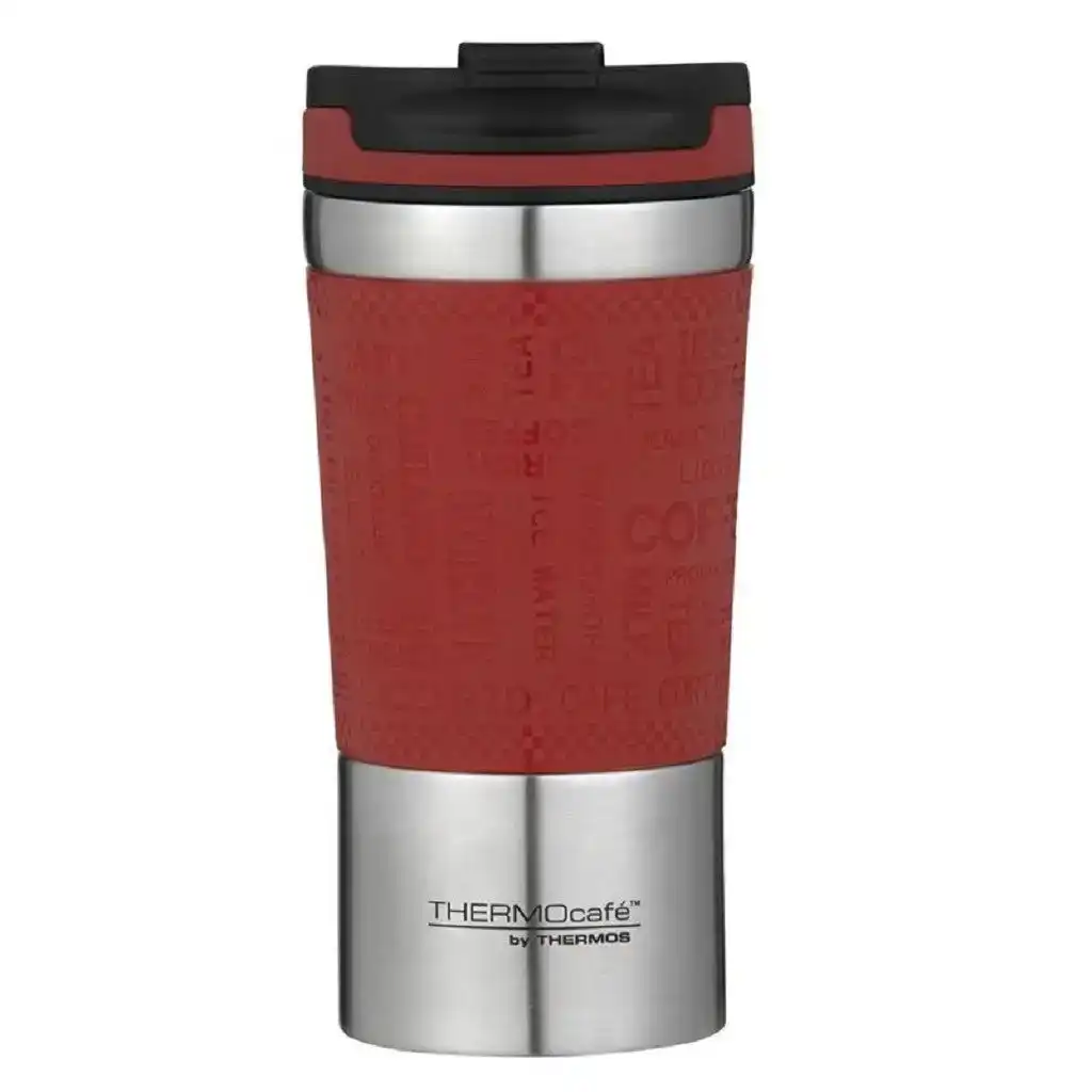 Thermos Thermocafe Vacuum Insulated Travel Coffee Cup 350ml Dark Red
