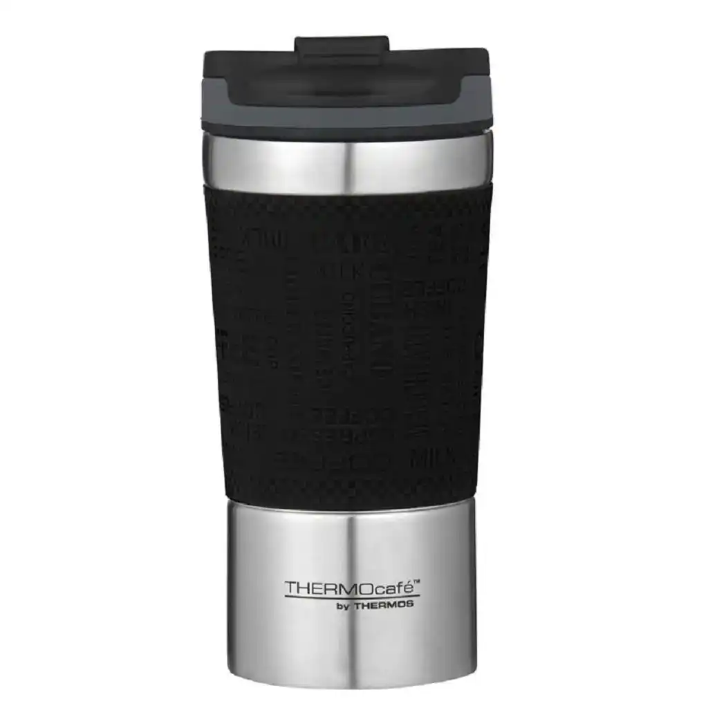 Thermos Thermocafe Vacuum Insulated Travel Coffee Cup 350ml Black