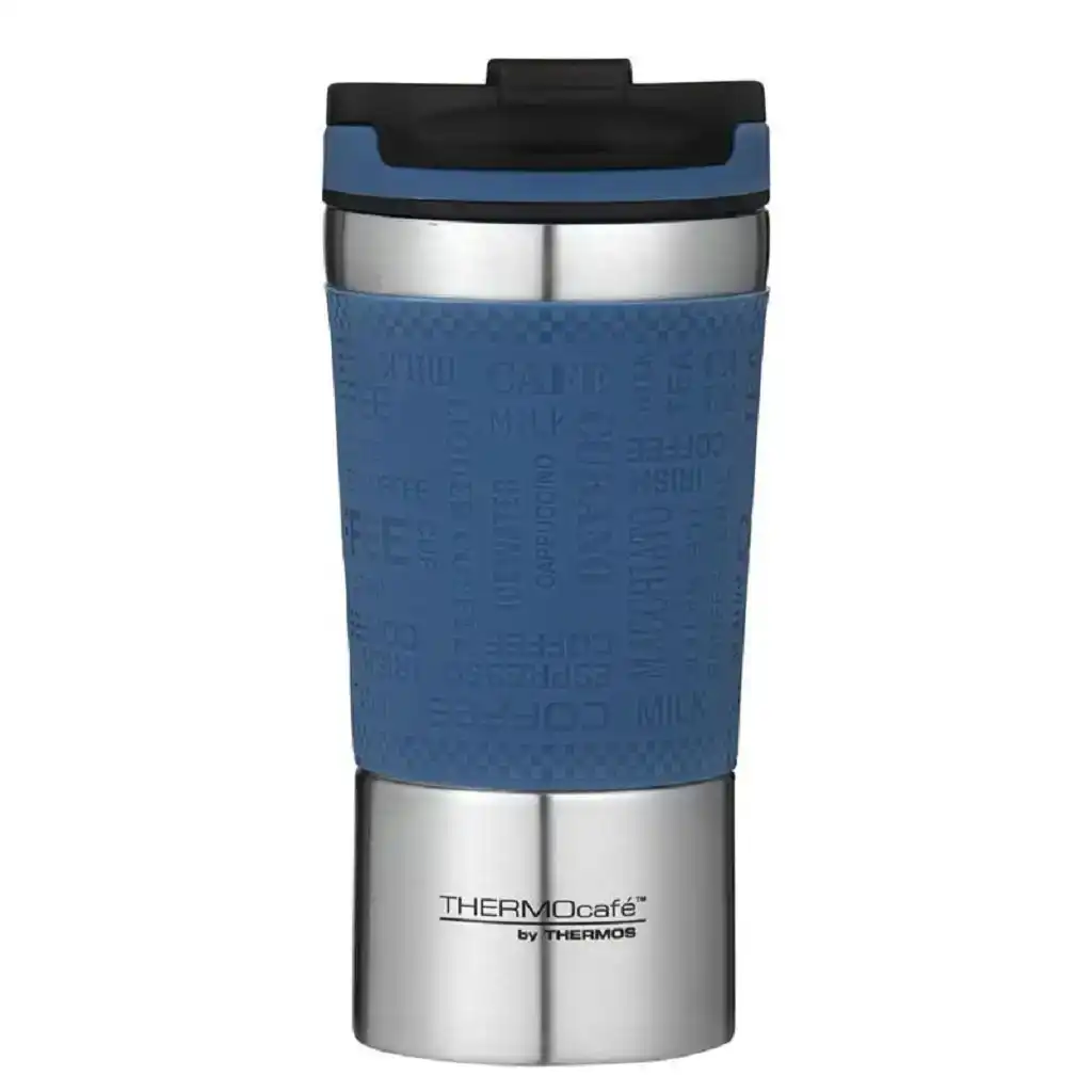 Thermos Thermocafe Vacuum Insulated Travel Coffee Cup 350ml Dark Blue