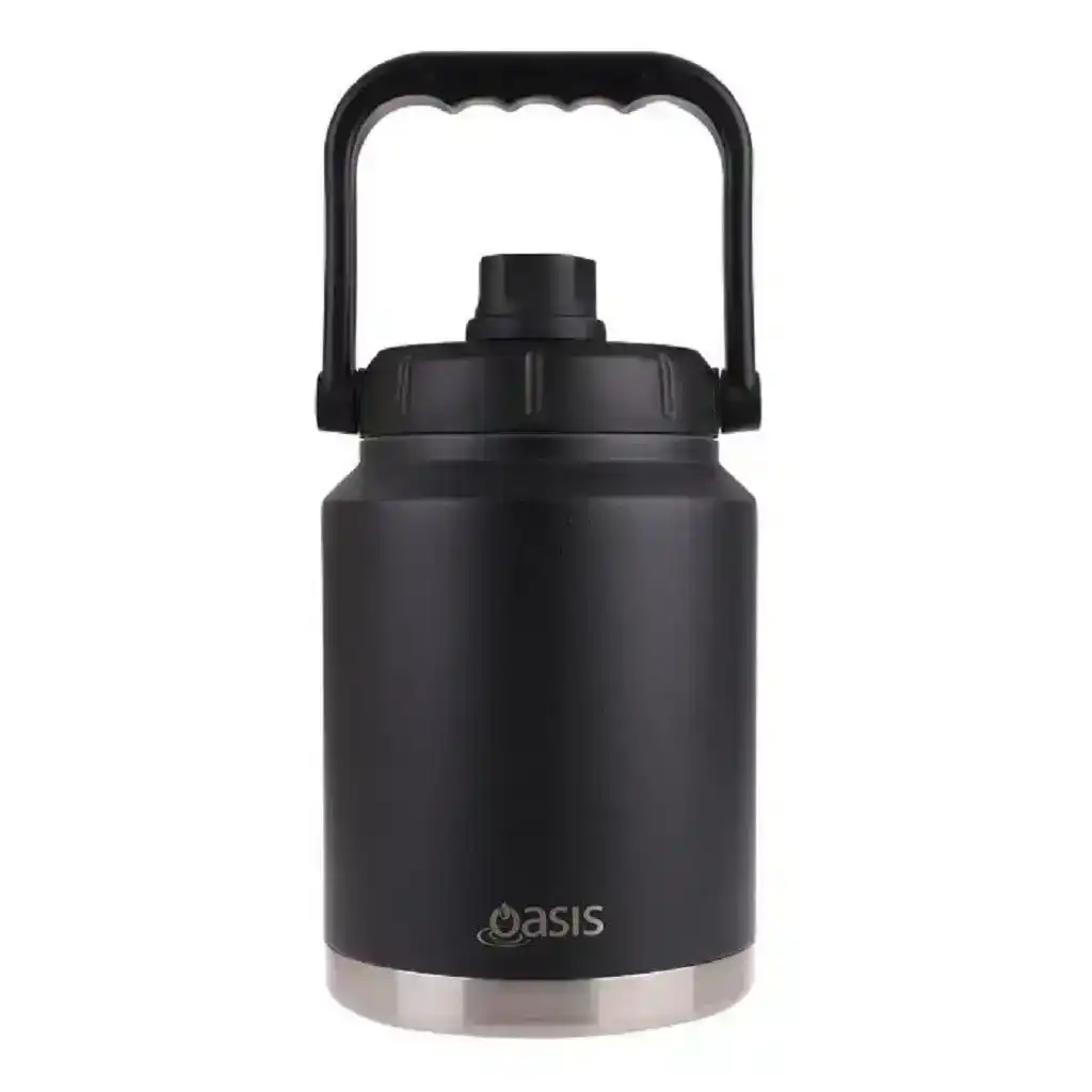Oasis Insulated Double Wall Jug W/Carry Handle 2.1L - Black