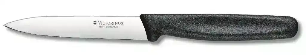 Victorinox Paring Knife Pointed Tip Straight 10cm - Black