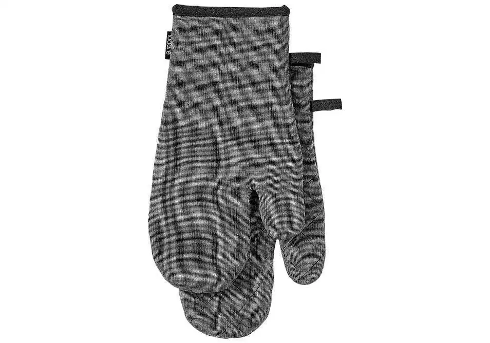 Ladelle Eco Recycled 2pc Oven Mitt Charcoal