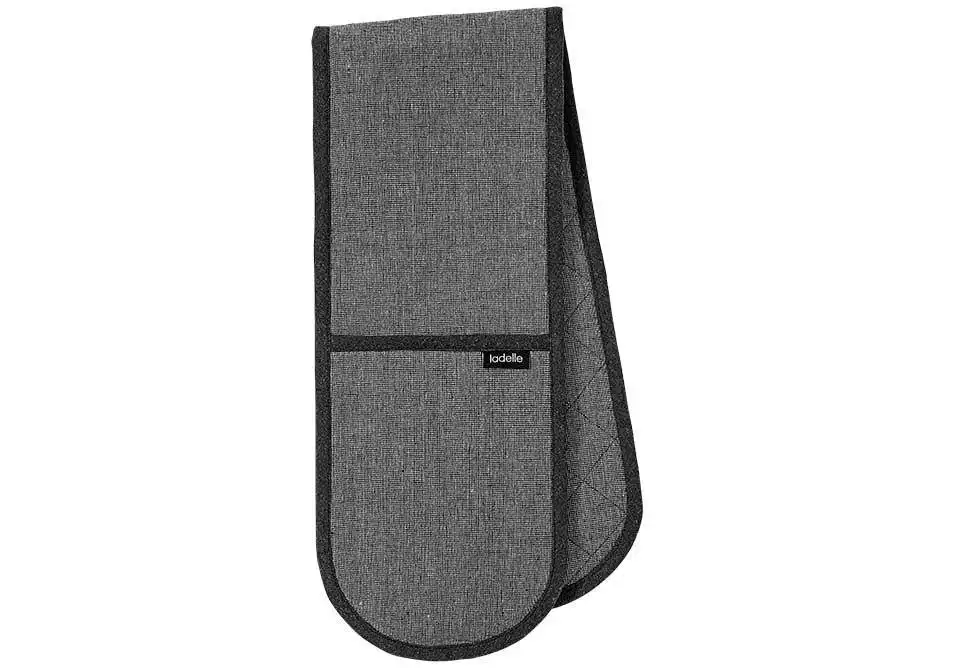 Ladelle Eco Recycled Double Oven Mitt Charcoal