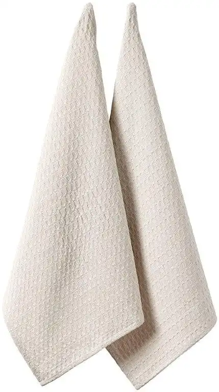 Ladelle Eco Recycled Natural 2pk Kitchen Tea Towel
