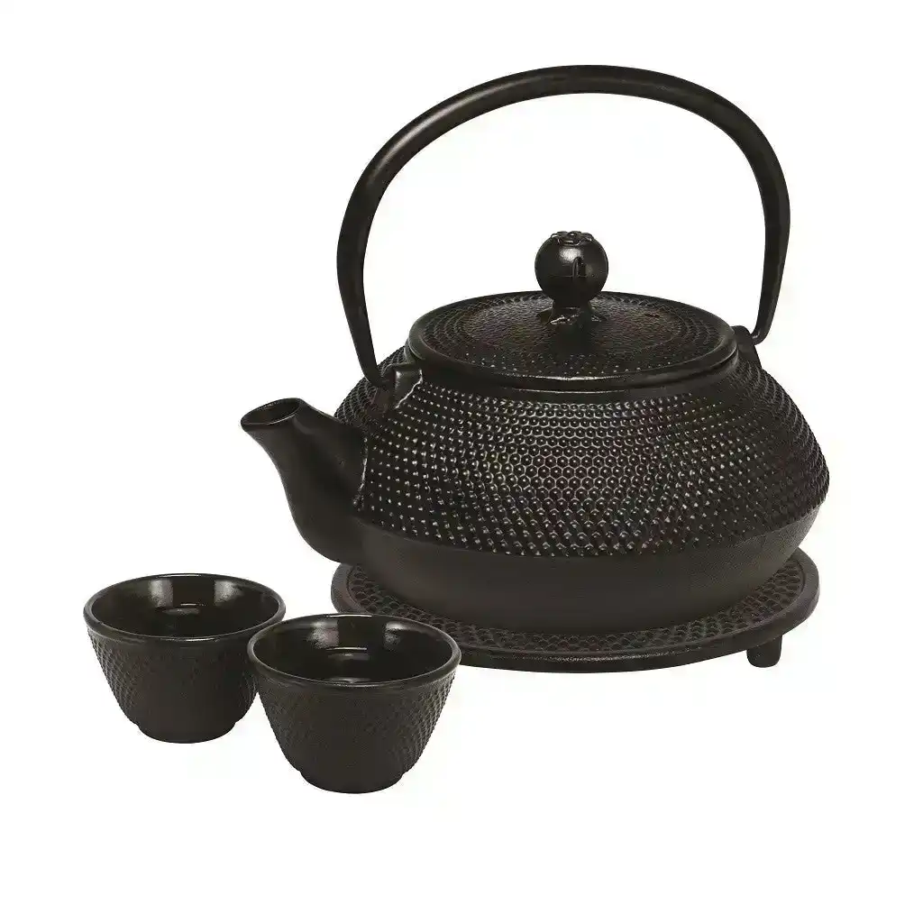 Avanti Hobnail Teapot Set 800ml - Black