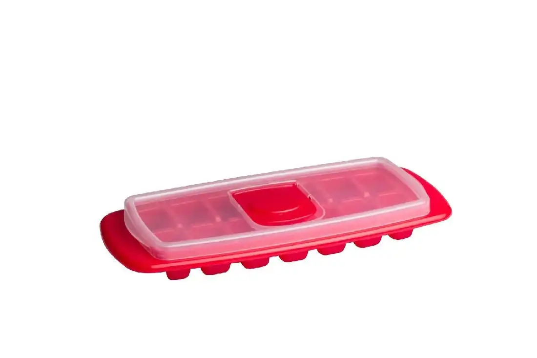 Cuisena Ice Cube Tray W/Lid - Red
