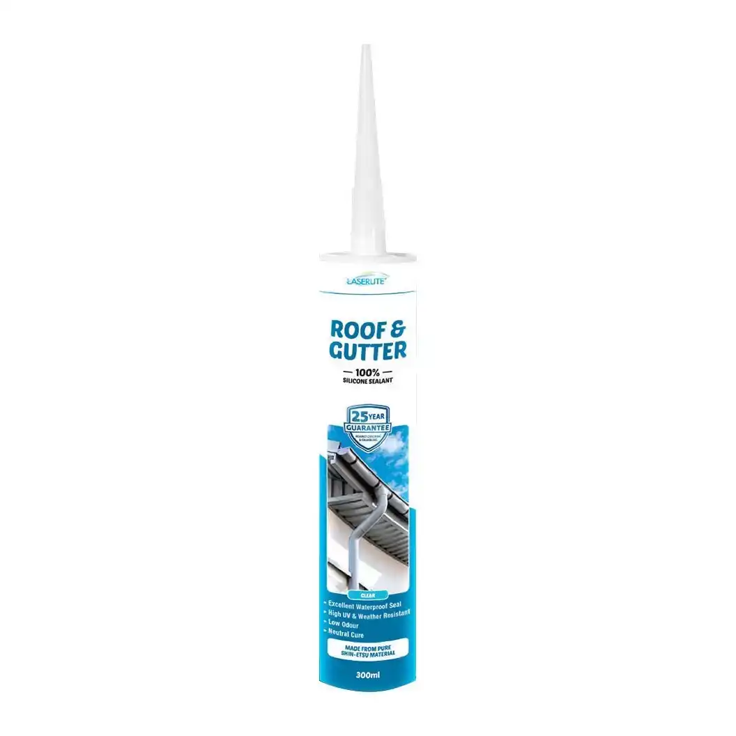 Roof &amp; Gutter Silicone Sealant Clear 300ml