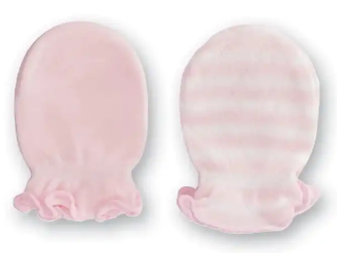 Playette Bamboo Mittens 2 Pack - Pink