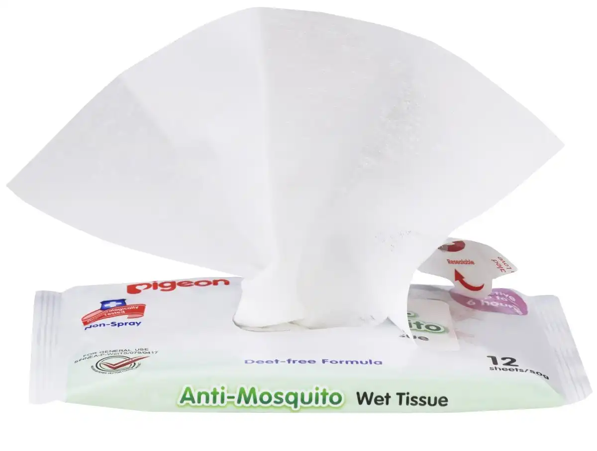 PIGEON Anti Mosquito Wipes 12s