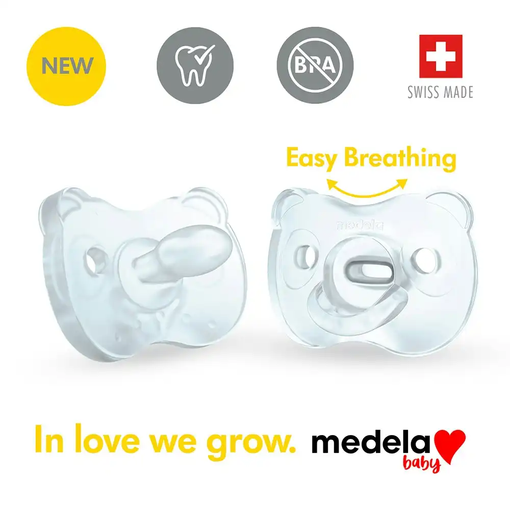 Medela Soother Steribox Silicone Duo Blue 6-18 months