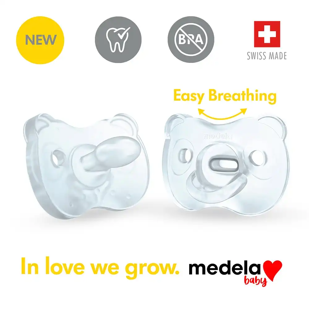 Medela Soother Steribox Silicone Duo Blue 6-18 months
